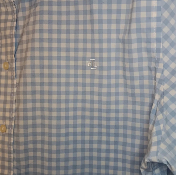 Lauren Ralph Lauren Non Iron Straight Fit Checked Button Front Shirt - Picture 3 of 8